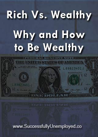 rich vs wealthy pintrest